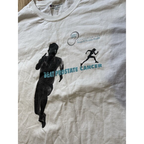 Beat Prostate Cancer T Shirt Gary Papa Fathers Day 2015 Philadelphia Size XXL - Picture 2 of 8